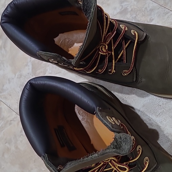 Men's Olive Green Timberland Boots - Picture 2 of 7